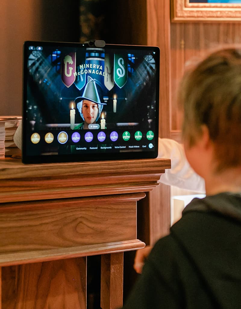 Meta Portal x Harry Potter display