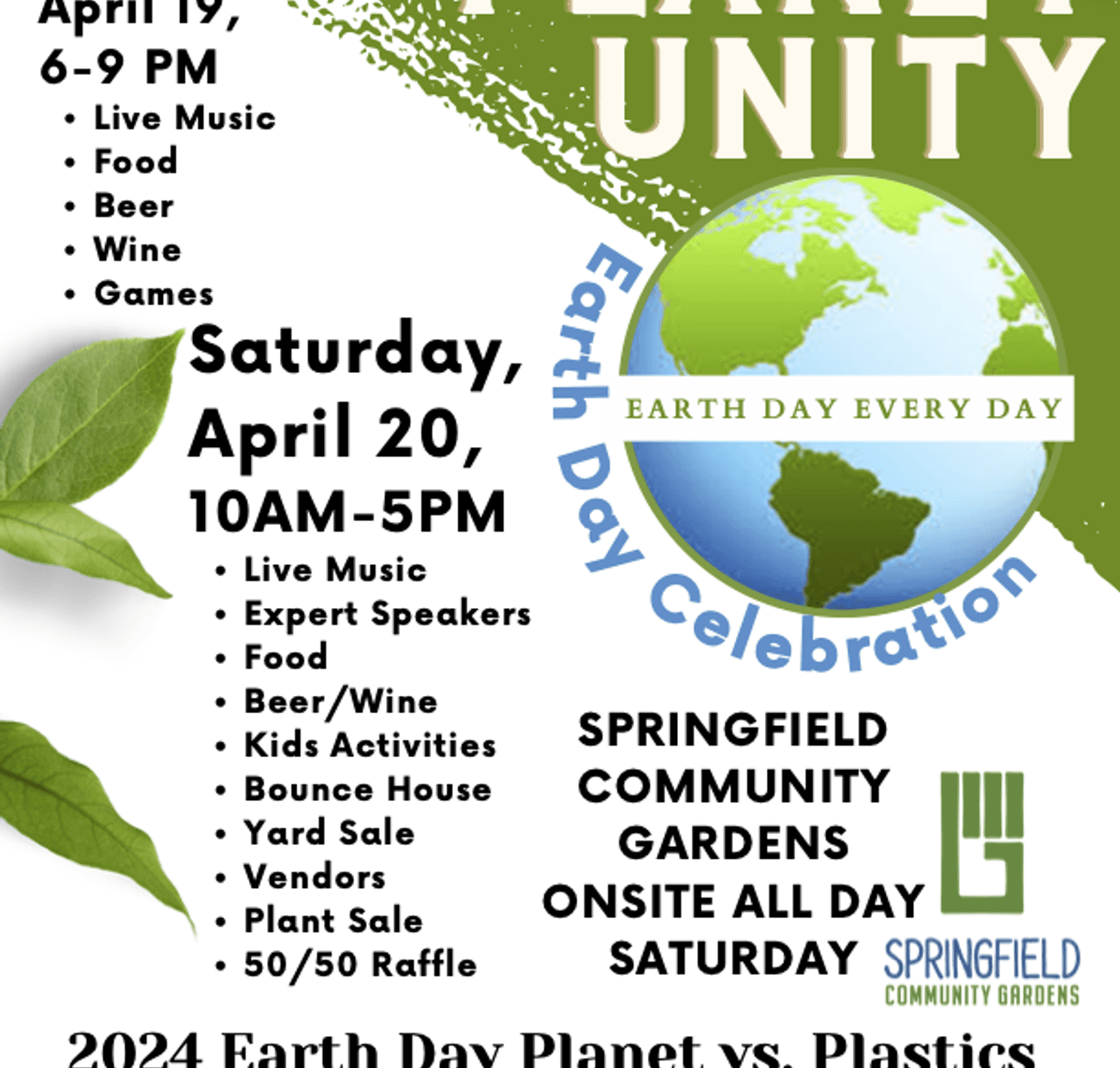 Planet Unity Earth Day Celebration | Springfield Community Gardens