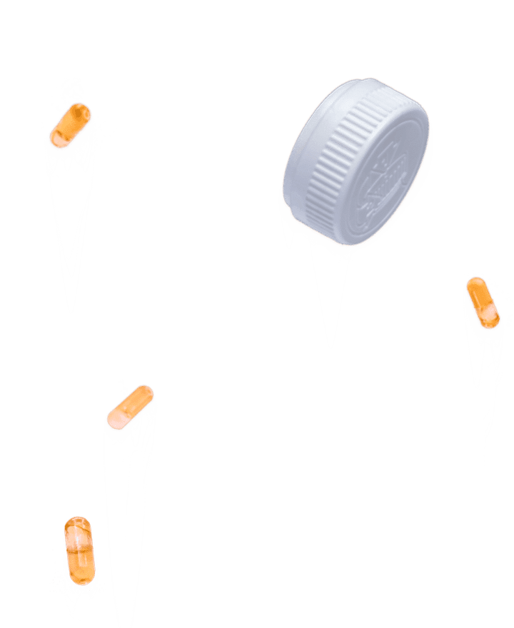 Panhash thc capsules floating background