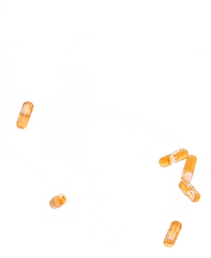 Panhash thc capsules floating foreground