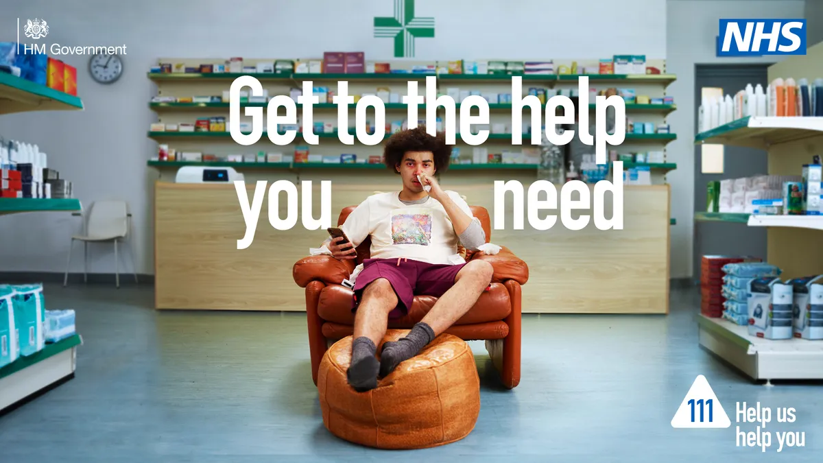 NHS 111 Pharmacy male