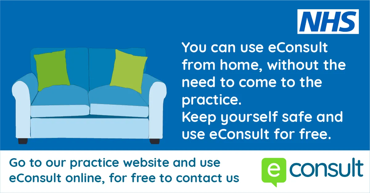You can use e Consult from home