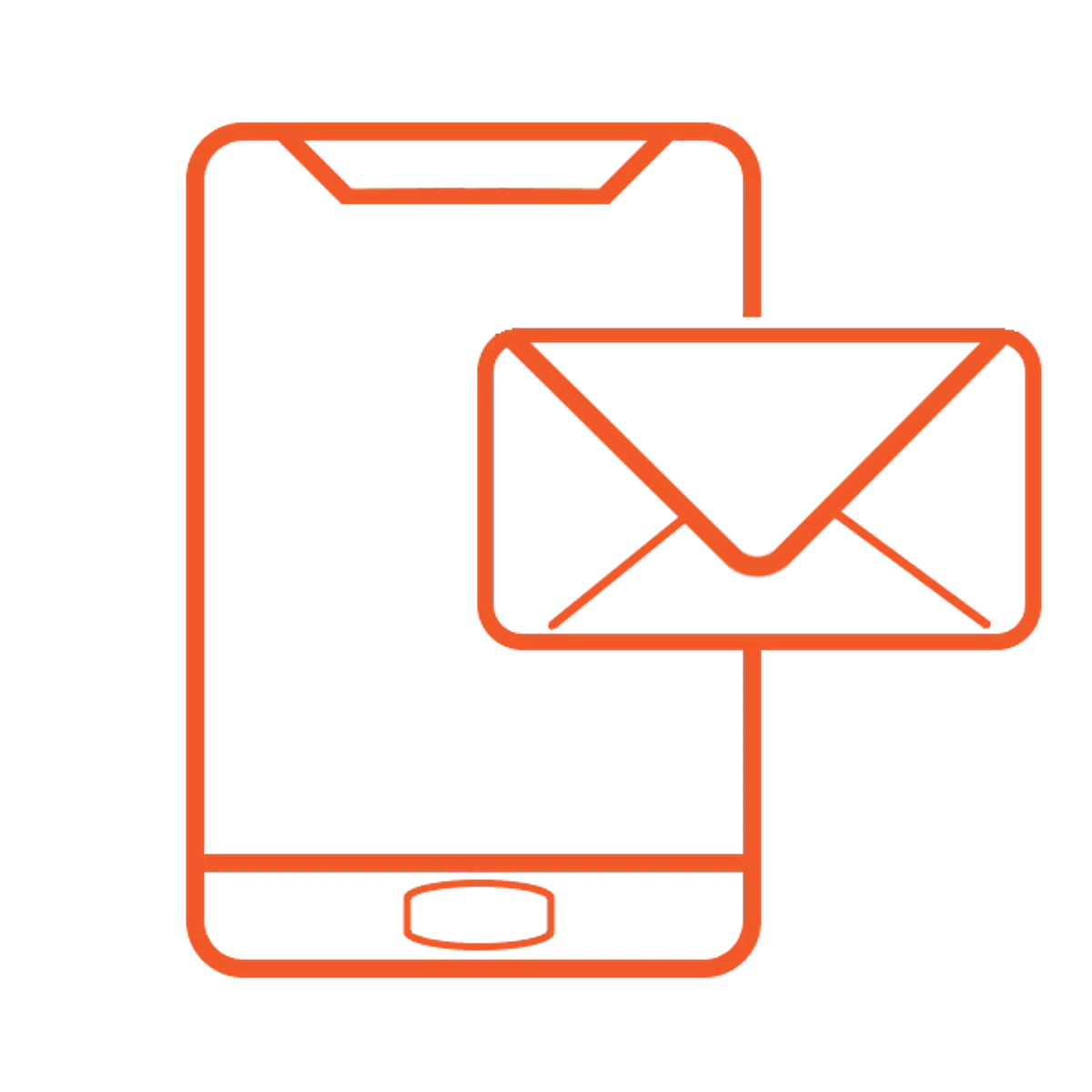 Phone and mail icon selfmade