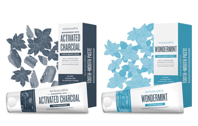 Boxes of activated charcoal and wondermint toothpaste.