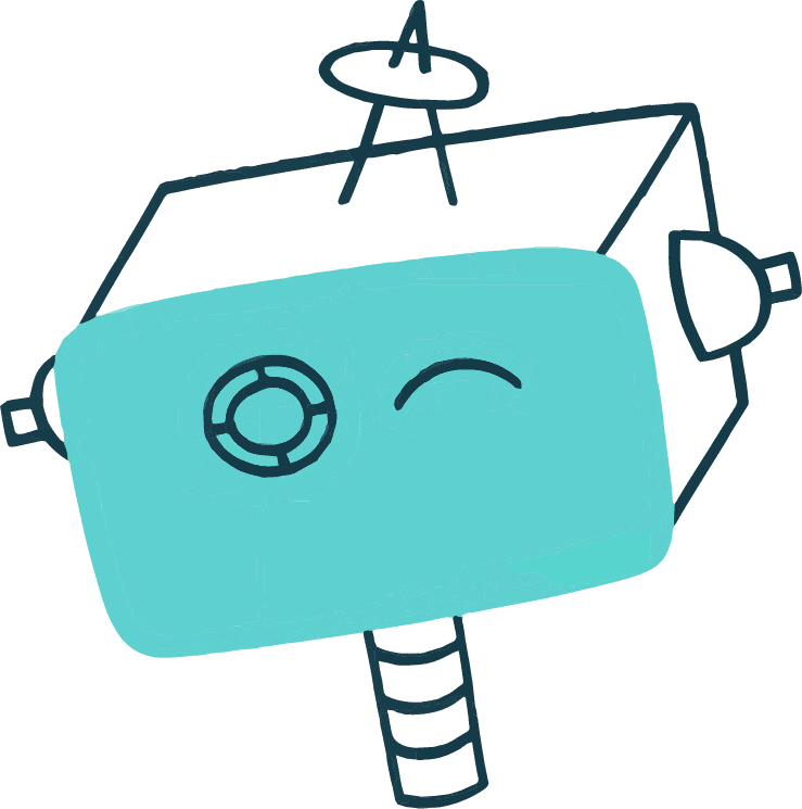 Logo robot head 3x