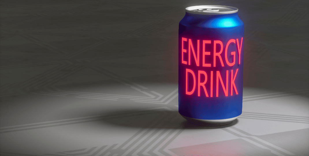 tin can of energy drink