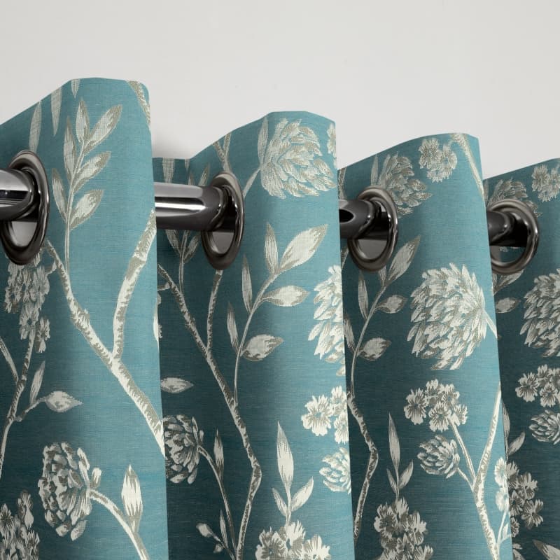 Bonita Teal Eyelet Curtains Reynolds Blinds Bonita Teal Eyelet Curtains Reynolds, Teal Patterned Curtains