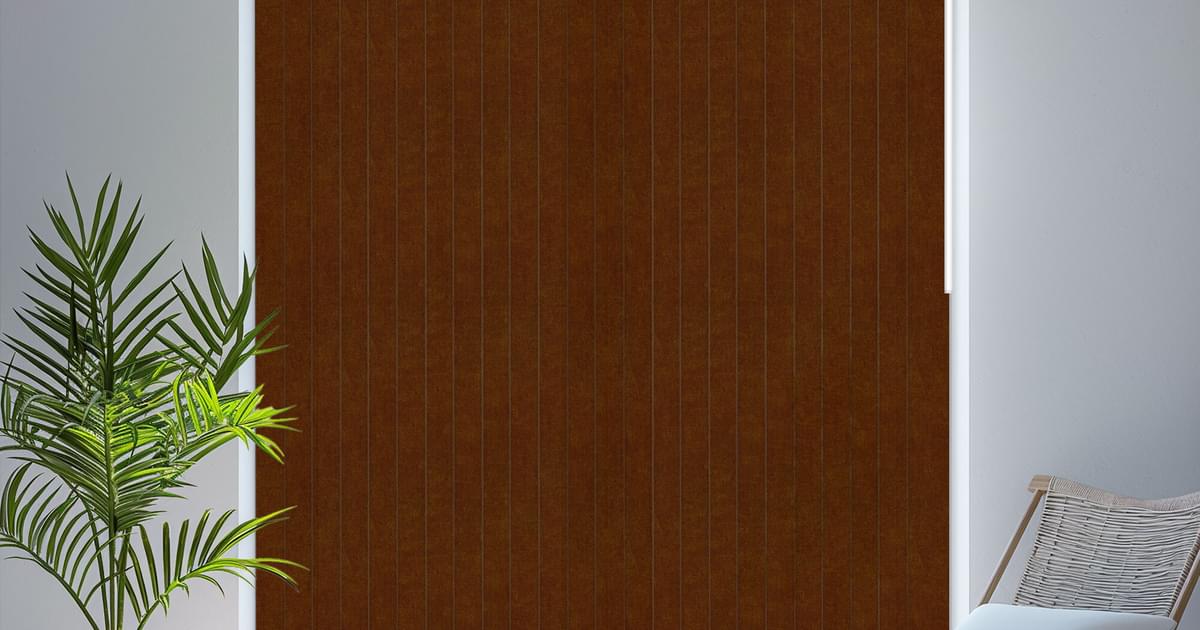 Windsor Blockout Rust Vertical Blind | Reynolds Blinds