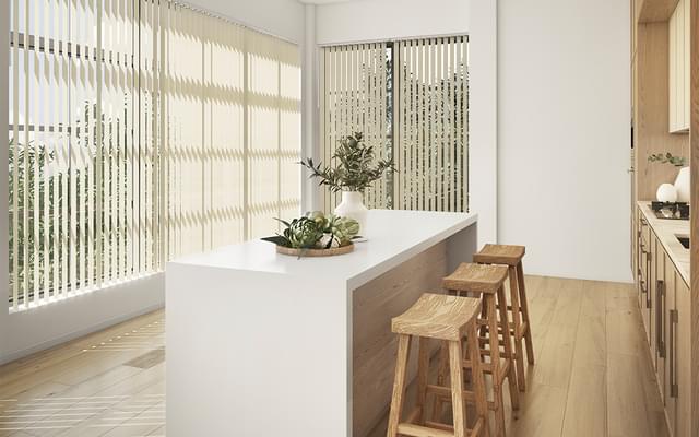 Vertical large kitchen