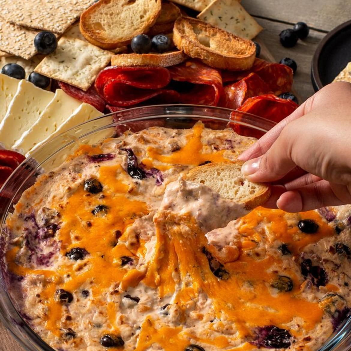 Hot Blueberry Cheese and Bacon Dip 111 940x1409 772x1132