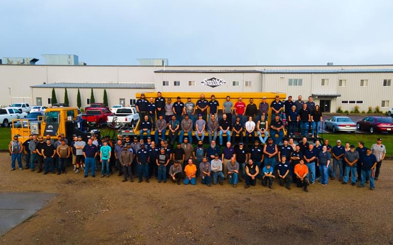 Company Group shot drone in Mine trailer 2400