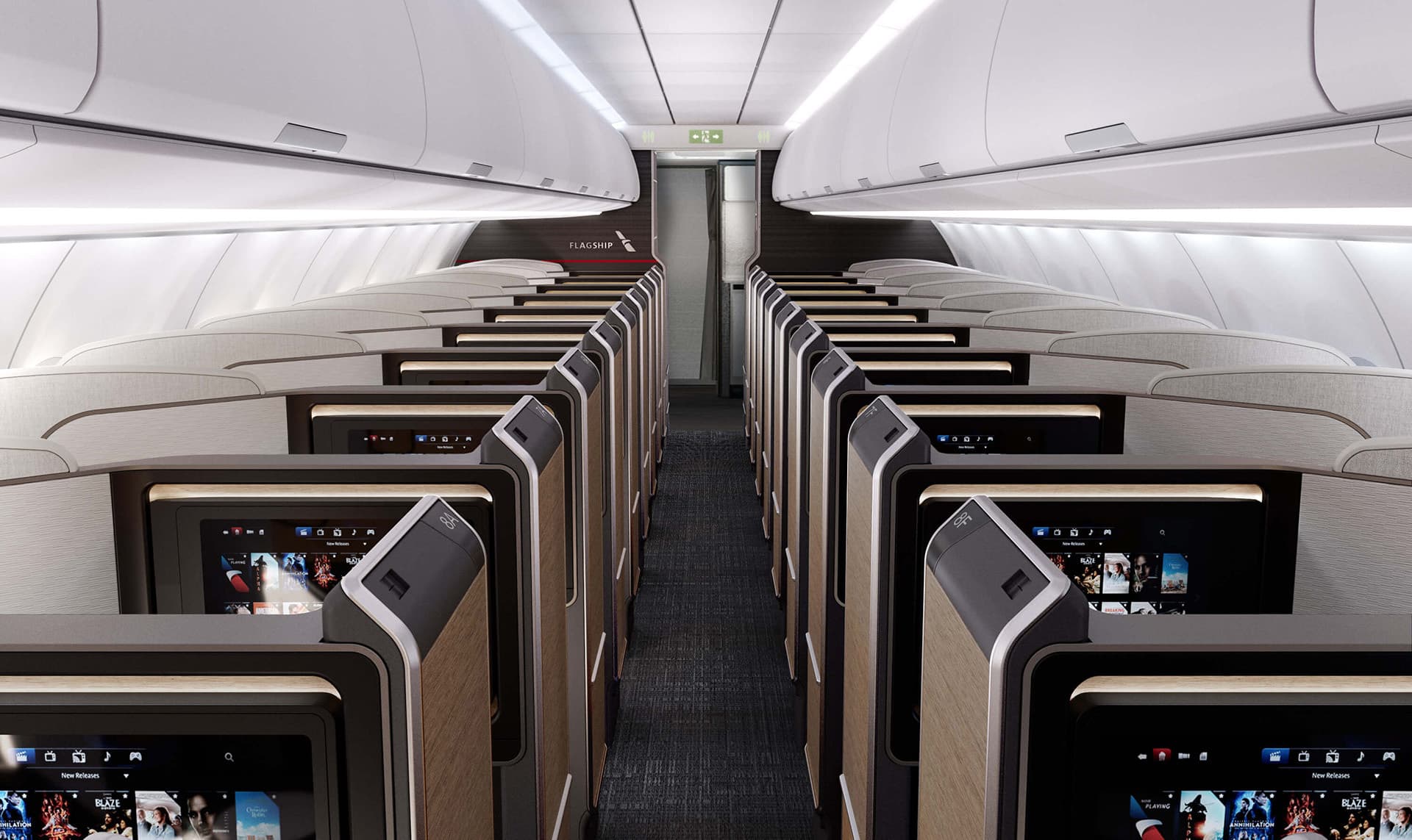 American Airlines A321 Business Class Cabin