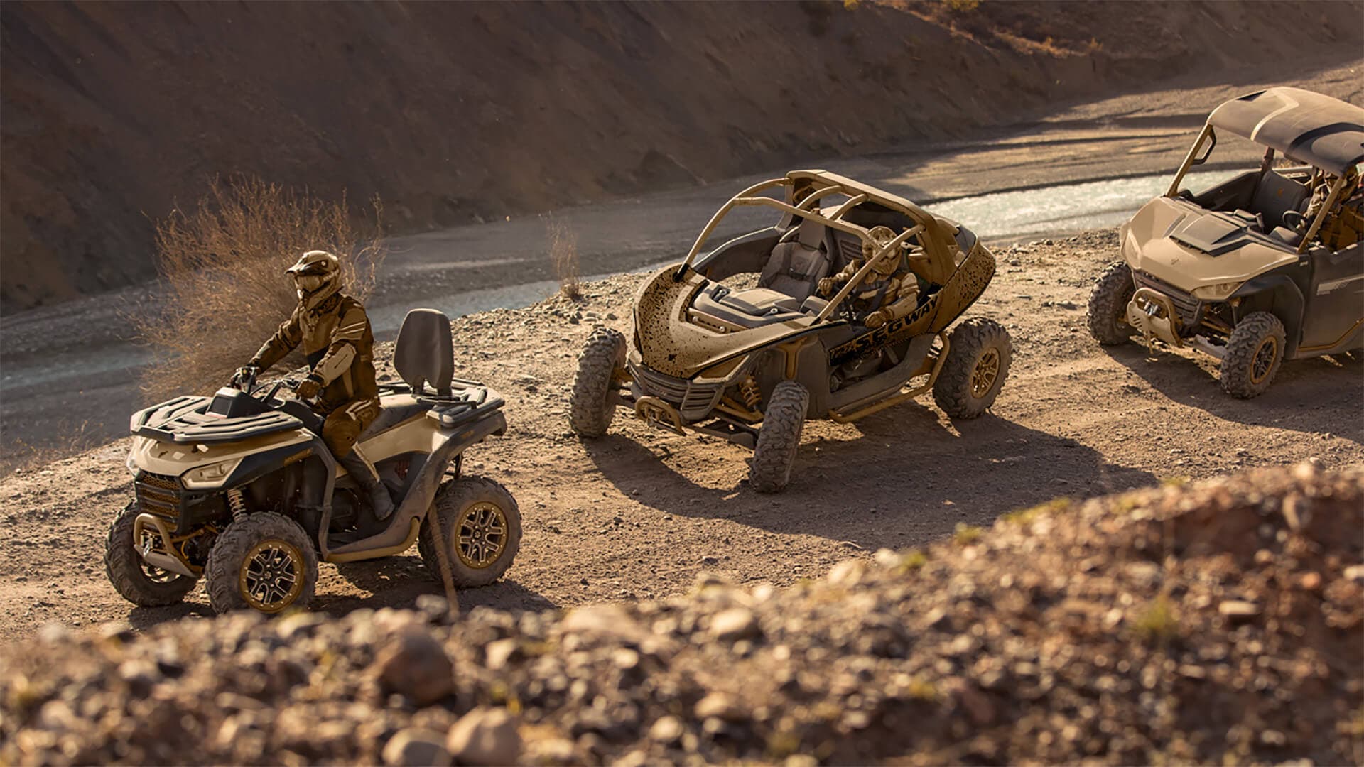 Camouflage all terrain utility vehicles