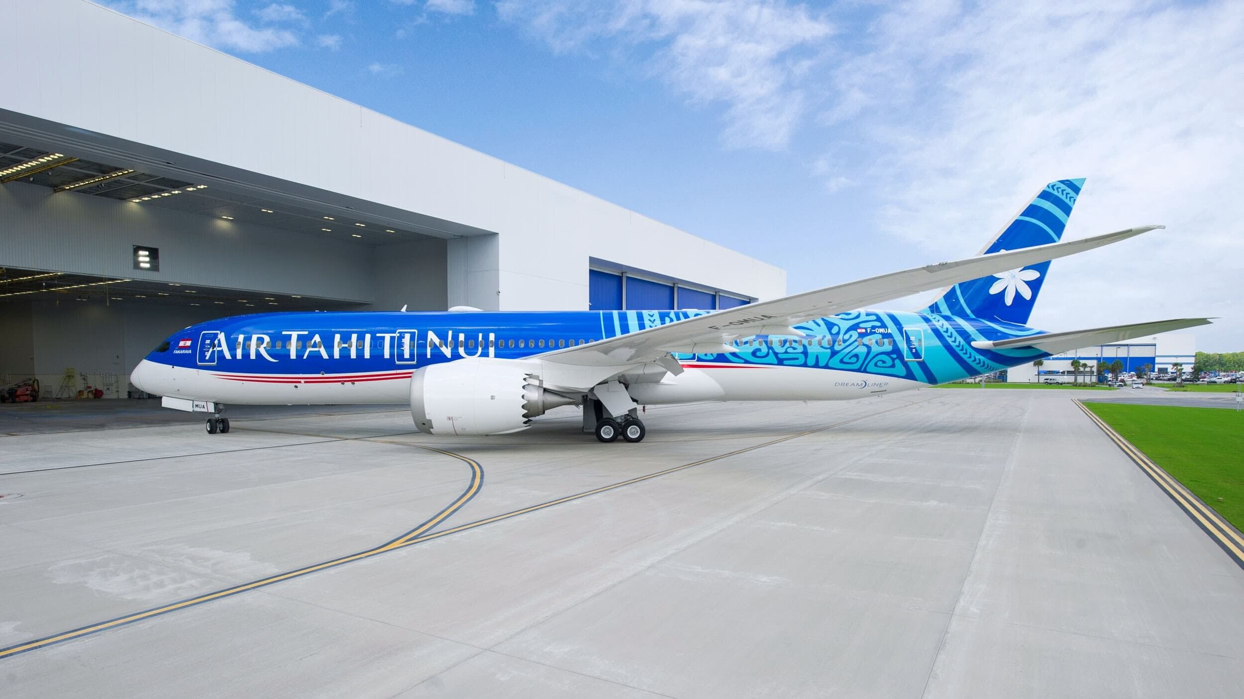 Air Tahiti Nui 787 parked at gate