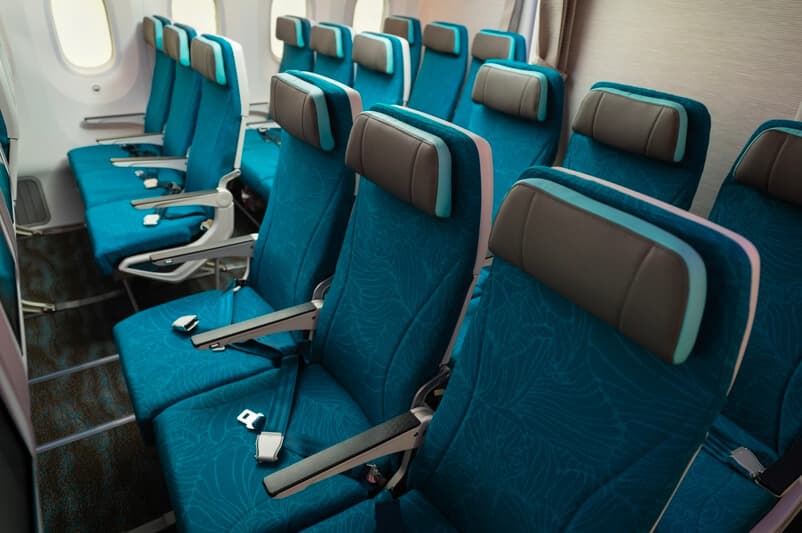 Hawaiian Airlines Economy Class seating