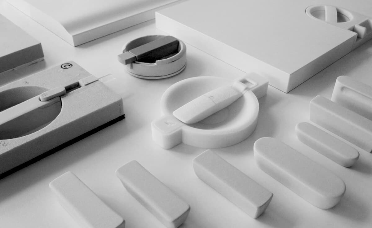 Essence 3D printed latch prototypes