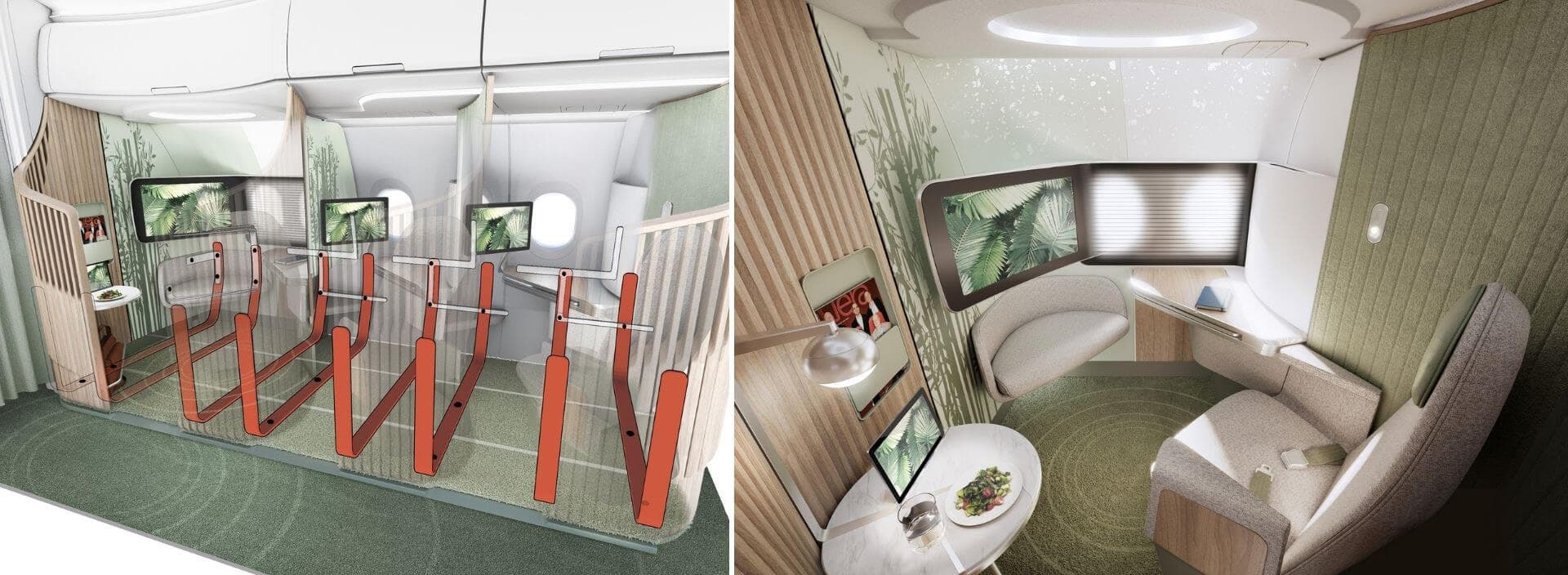 Elevate cabin concept internal structure reveal