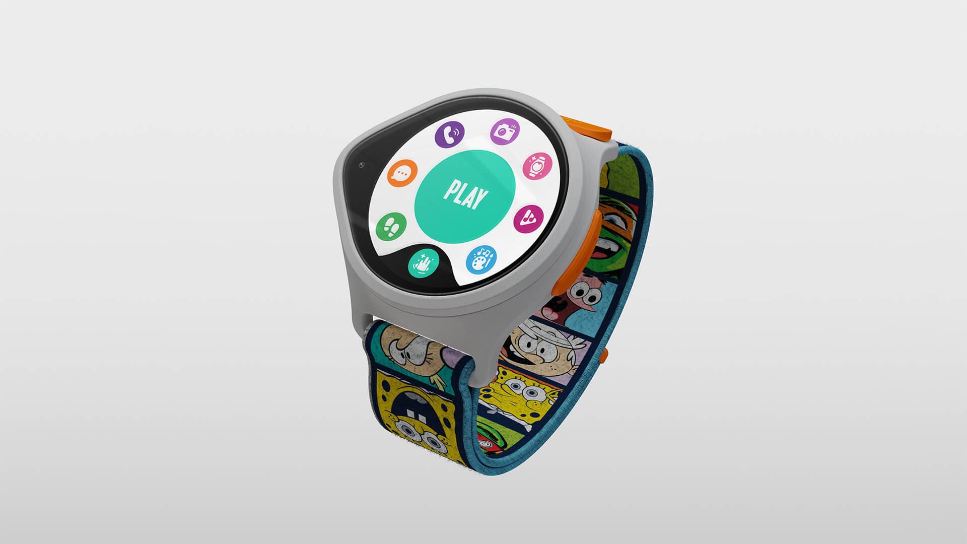 NickWatch Play interface and character band