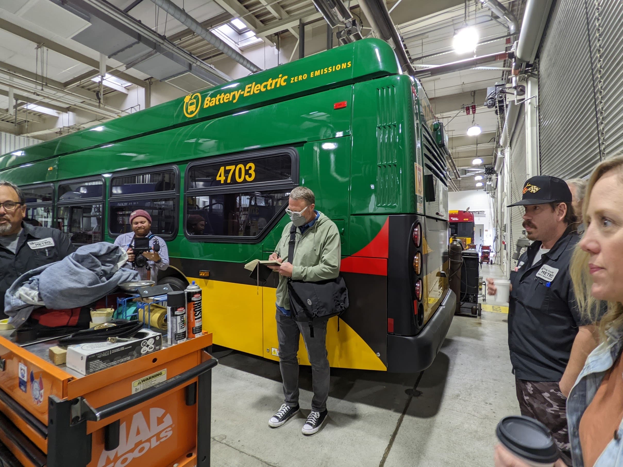 The Teague research team interviews King County Metro bus operators to get information that will inform the livery design.