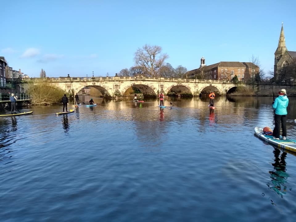 New Years Day Paddle in Shrewsbury