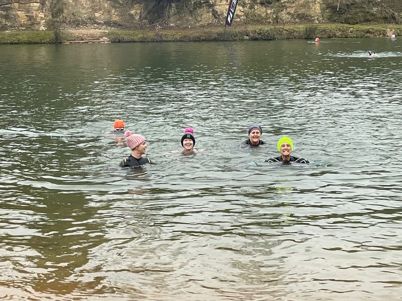 open water cold swimming