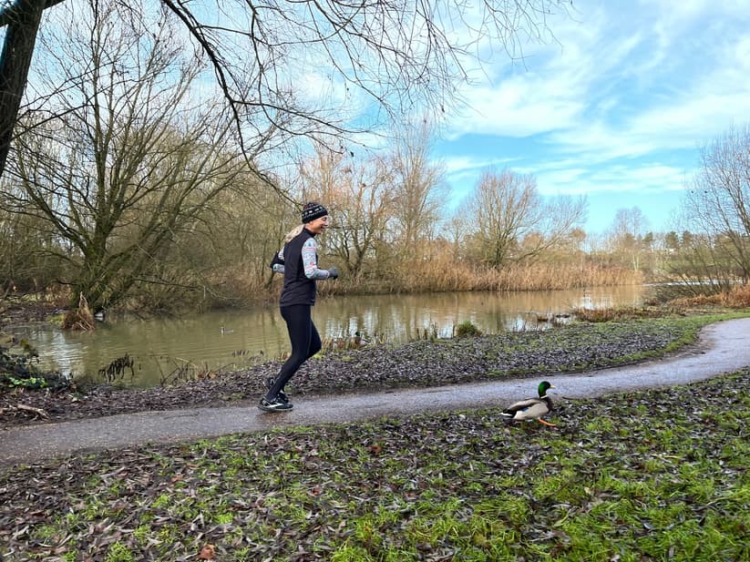 Running with duck
