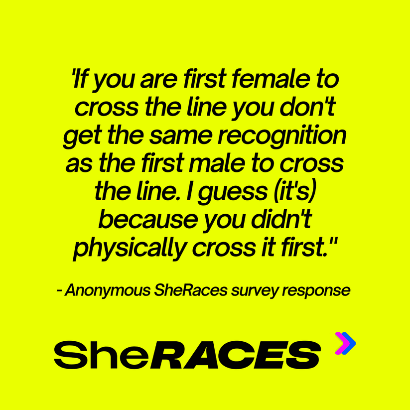 Start line she races women running