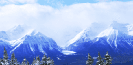 a picture of snowy mountains