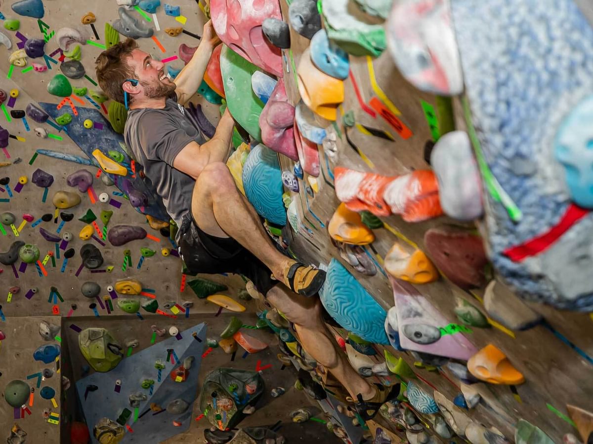 Close up Climbing wall
