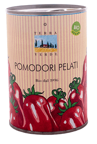 Pomodori pelati lattine Terra Verde Terra Verde: Pomodori pelati lattine Terra Verde