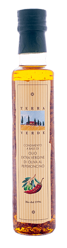 Terra Verde: Aromatisiertes Bio Olivenöl mit Peperoncino