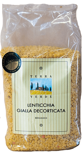 Lenticchie gialle decorticate Bio origine Italia Terra Verde: Lenticchie gialle decorticate Bio origine Italia