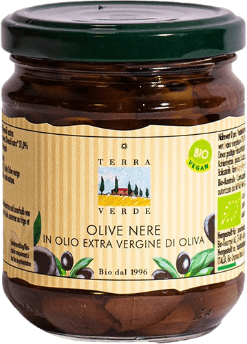 Terra Verde: Olive nere in Olio extra vergine di Oliva