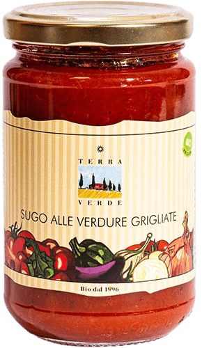 Terra Verde: Bio Tomatensauce mit gegrilltem Gemüse
