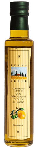 Aromatisiertes Bio Olivenöl mit Zitrone Terra Verde: Aromatisiertes Bio Olivenöl mit Zitrone