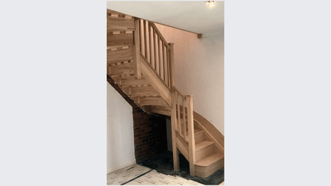 Fa north timber staircase inprogress nottingham 2