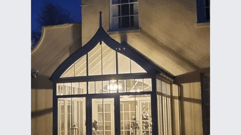 Porch on period property