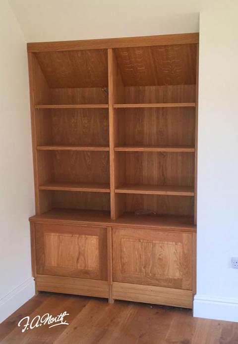 Fa north timber bookcase nottingham 1