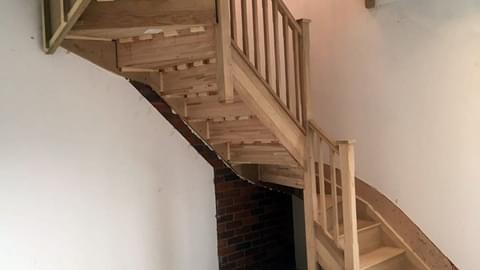 Fa north timber staircase inprogress nottingham 2