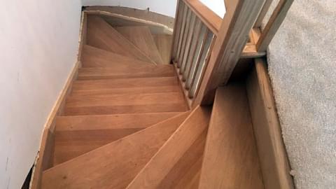 Fa north timber staircase inprogress nottingham 3