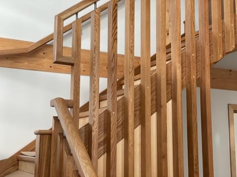 Oak stair spindles examples