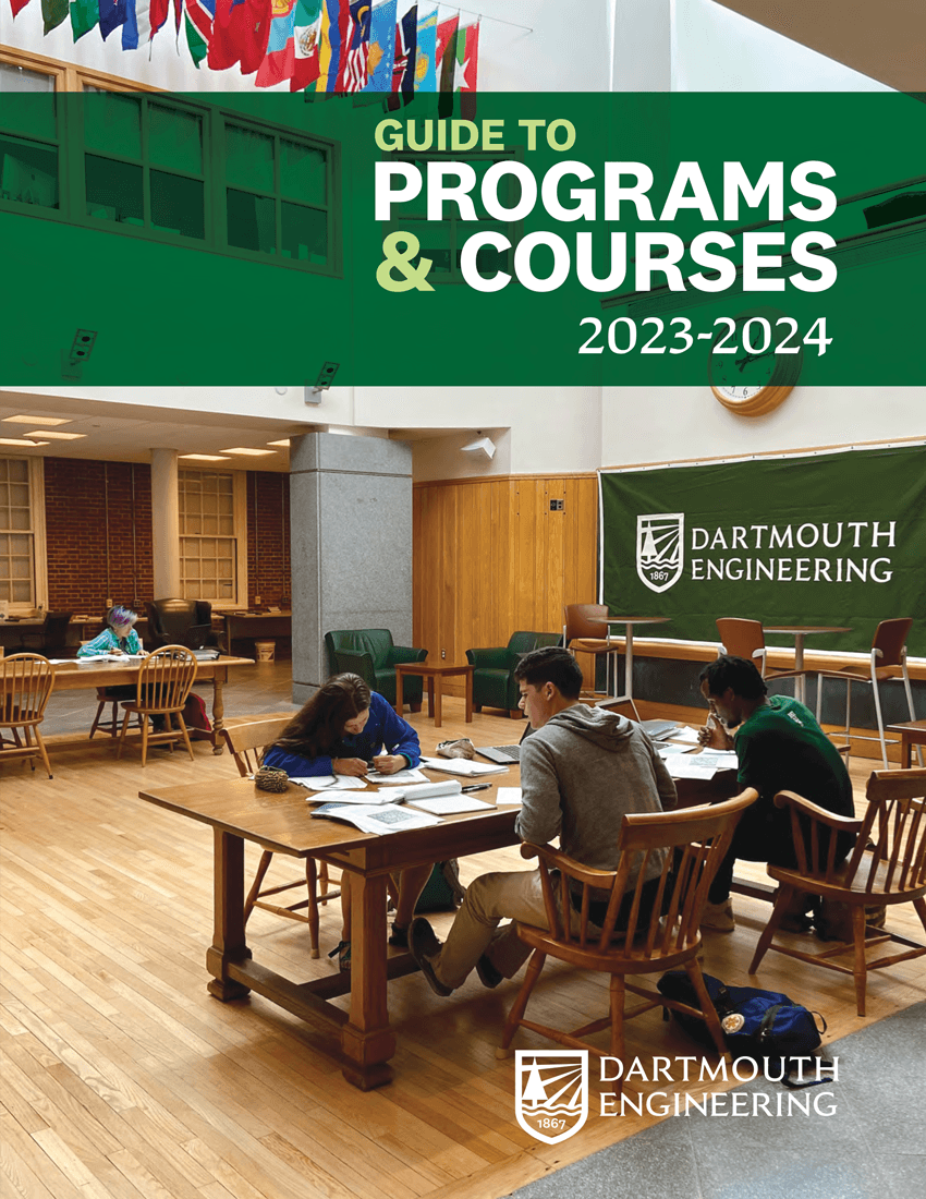 Guide to Programs and Courses | Dartmouth Engineering