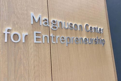 The Magnuson Center wall sign