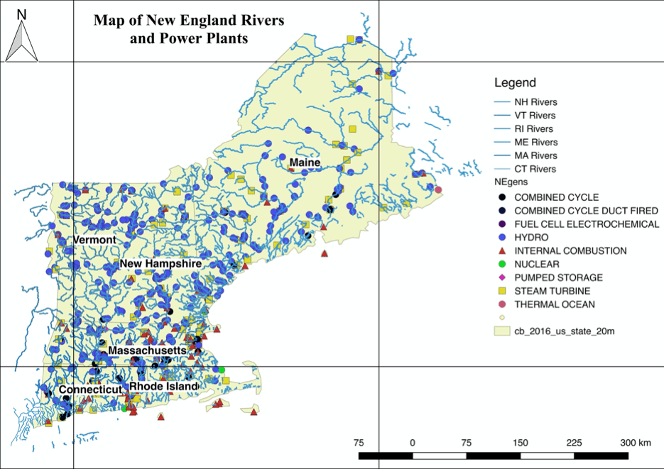 NE Rivers and Power Plants