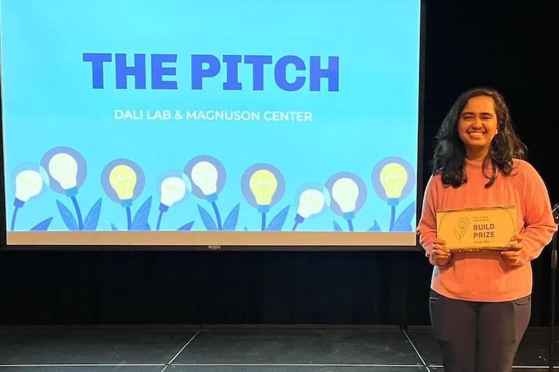 Tishya Srivastava Th'23, MEM Candidate, wins a pitch award for the MEMRY App for Alzheimer Patients