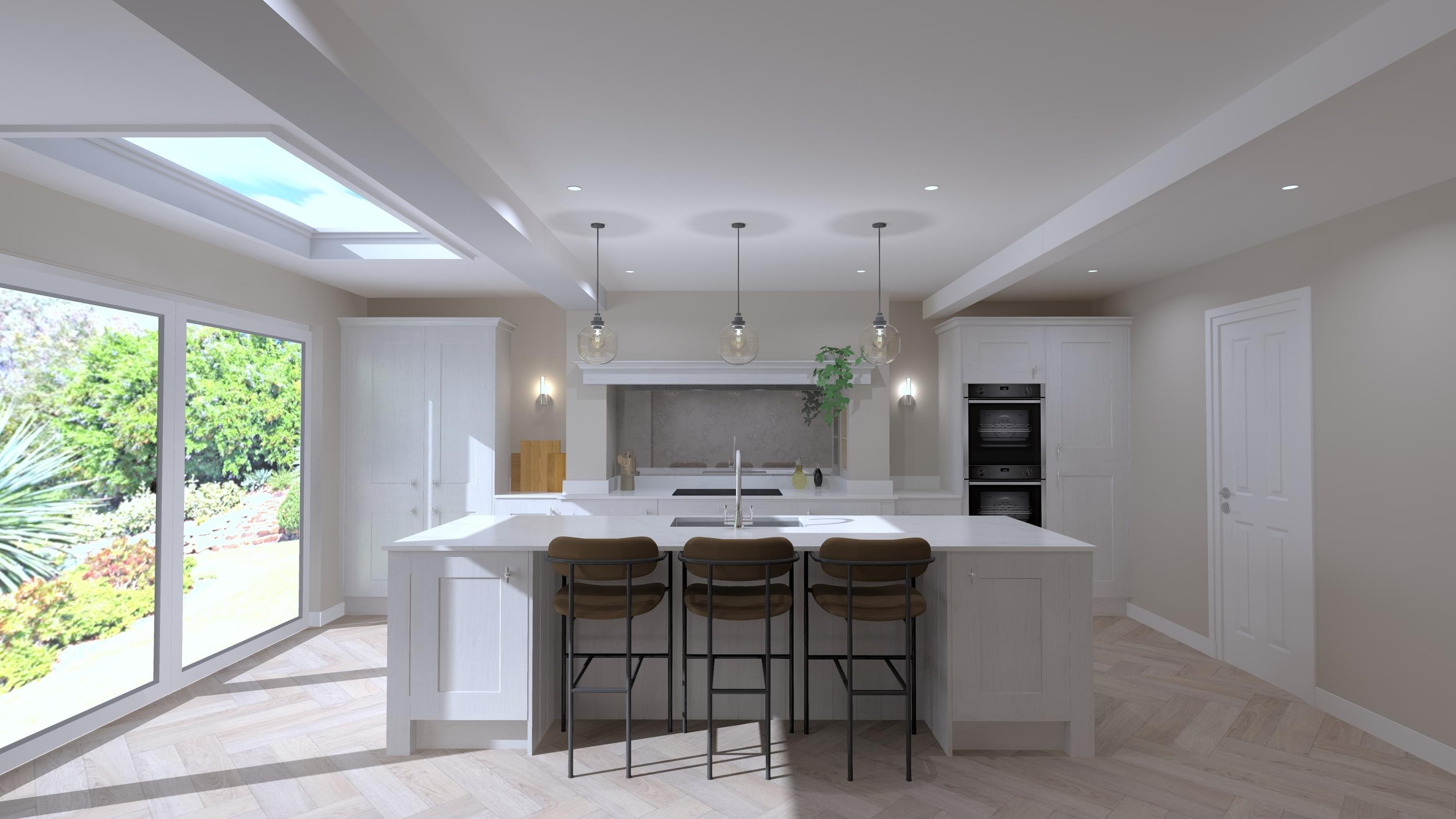 Render of the kitchen plan