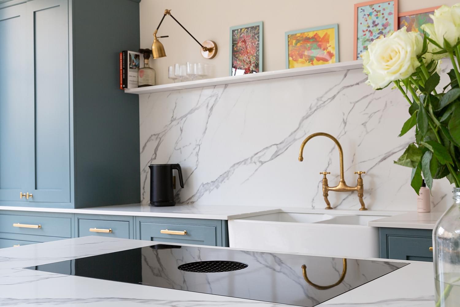 BORA Hob in Quartz Worktops