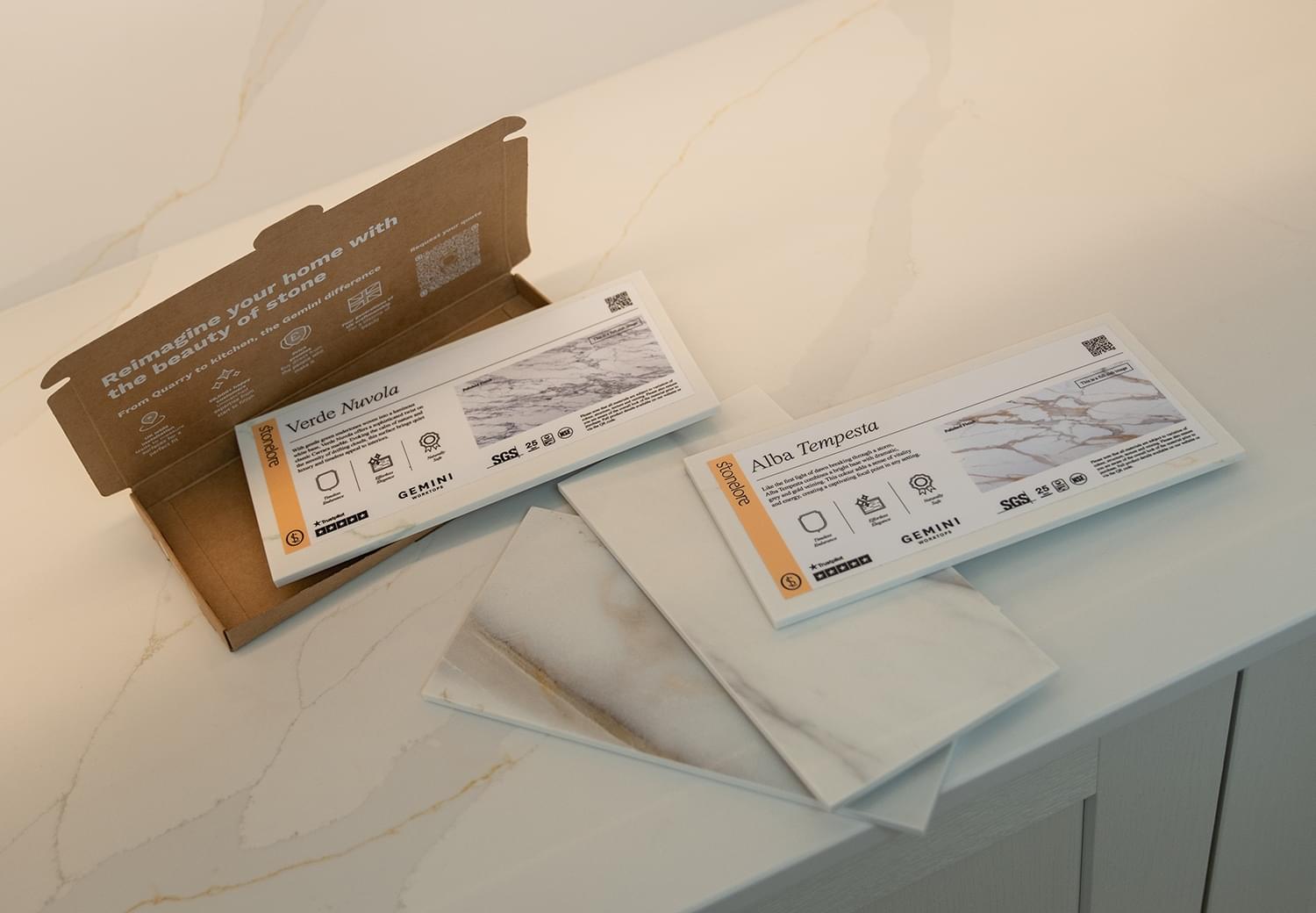 Free quartz worktop samples