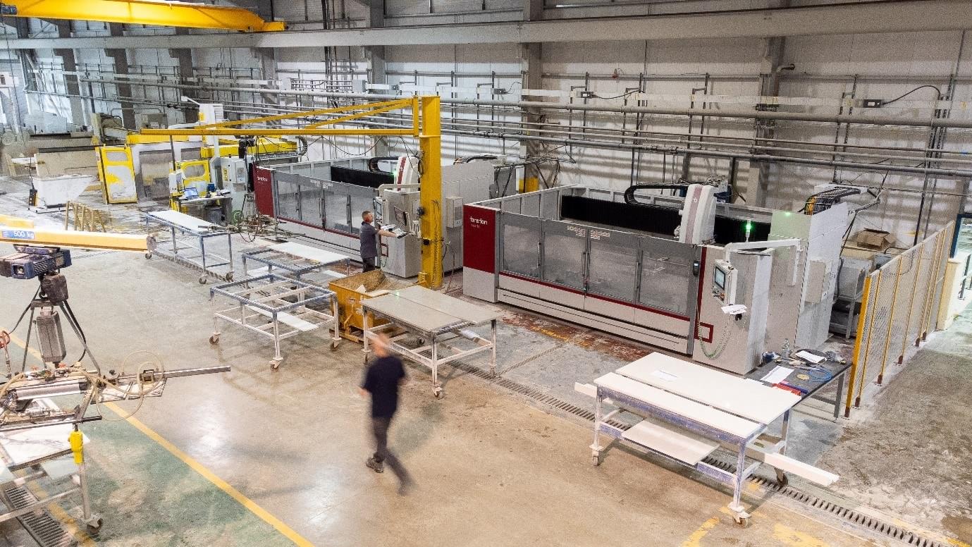Gemini Worktops Factory in Middlesbrough