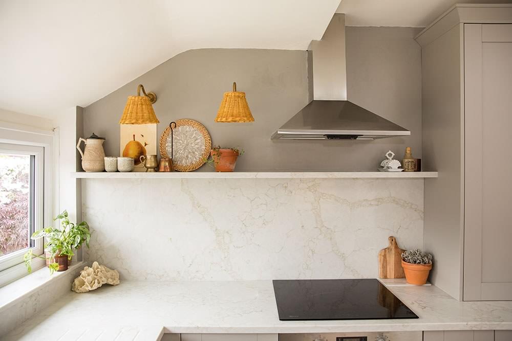 Marble Quartz Shelves